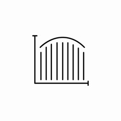 bell curve icon sign vector