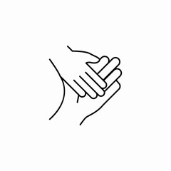 compassion support icon sign vector