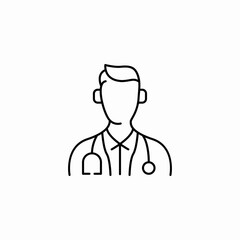 doctor male icon sign vector