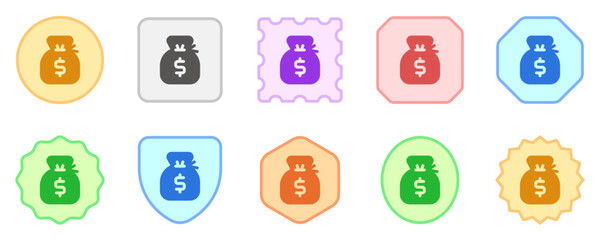 Editable money bag, money sack vector icon. Part of a big icon set family. Finance, business, investment, accounting. Perfect for web and app interfaces, presentations, infographics, etc
