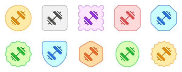 Editable dumbbell vector icon. Part of a big icon set family. Perfect for web and app interfaces, presentations, infographics, etc