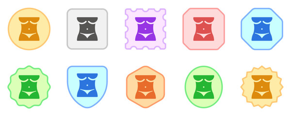 Editable slim body vector icon. Part of a big icon set family. Perfect for web and app interfaces, presentations, infographics, etc