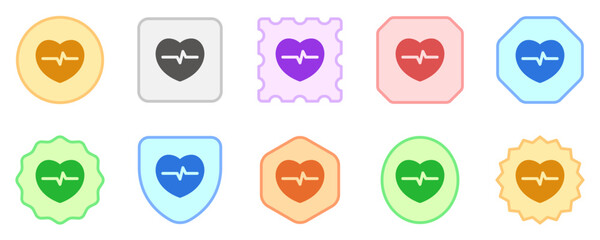 Editable heartbeat vector icon. Part of a big icon set family. Perfect for web and app interfaces, presentations, infographics, etc
