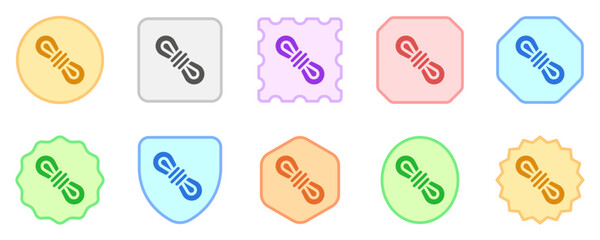 Editable rope, carabiner vector icon. Part of a big icon set family. Perfect for web and app interfaces, presentations, infographics, etc