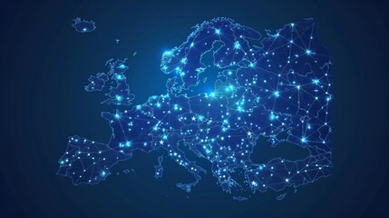 Digital mapping of the eu network for business and data exchange across western europe