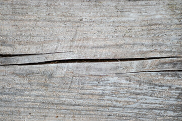 Wooden background. The picture shows a background made of an old cracked wooden board, which looks very expressive and authentic.