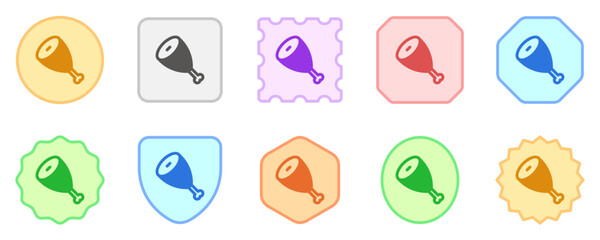 Editable meat vector icon. Part of a big icon set family. Perfect for web and app interfaces, presentations, infographics, etc