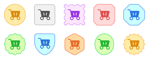 Editable shopping cart vector icon. Part of a big icon set family. Perfect for web and app interfaces, presentations, infographics, etc