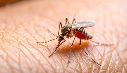 Mosquito on Skin