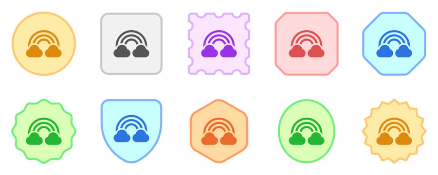 Editable rainbow vector icon. Part of a big icon set family. Perfect for web and app interfaces, presentations, infographics, etc