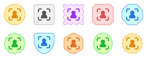 Editable user recognition vector icon. Part of a big icon set family. Perfect for web and app interfaces, presentations, infographics, etc