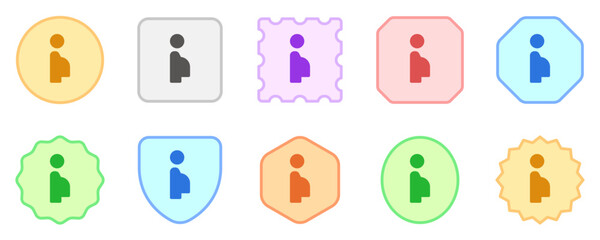 Editable pregnant woman priority seat vector icon. Part of a big icon set family. Perfect for web and app interfaces, presentations, infographics, etc