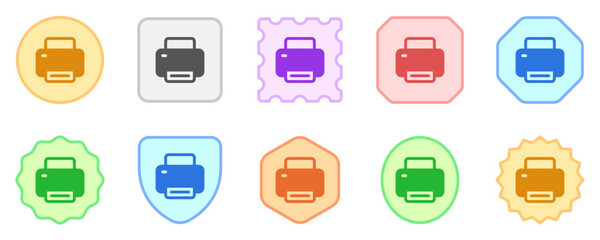Editable vector print printer icon. Part of a big icon set family. Perfect for web and app interfaces, presentations, infographics, etc