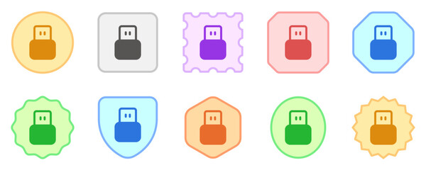 Editable vector usb plug icon. Part of a big icon set family. Perfect for web and app interfaces, presentations, infographics, etc