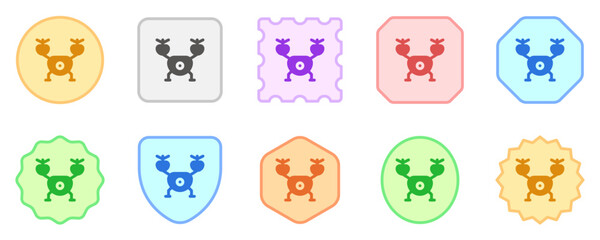 Editable vector drone icon. Part of a big icon set family. Perfect for web and app interfaces, presentations, infographics, etc