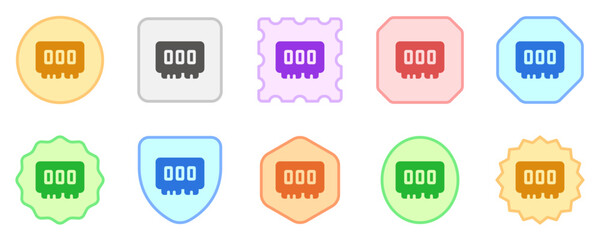 Editable vector memory ram icon. Part of a big icon set family. Perfect for web and app interfaces, presentations, infographics, etc
