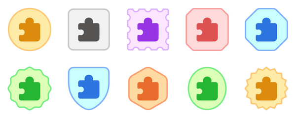 Editable vector puzzle piece plugin icon. Part of a big icon set family. Perfect for web and app interfaces, presentations, infographics, etc