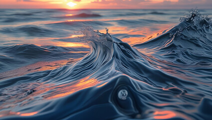 background image of ocean waves is beautiful.