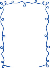 Doodlle coastal summer whimsical  frames. Doodle hand drawn vintage bows, ribbon,squiggly, wavy borders.Cute vector elements minimalist line art borders for birthday card, wedding invitation,poster,ba