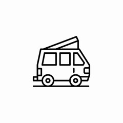 campe van icon sign vector