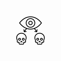 death vision icon sign vector