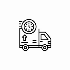 delivery time icon sign vector