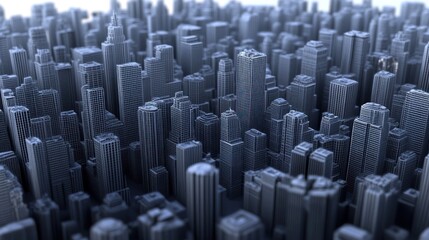 Obraz premium Abstract city skyline