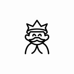 king crown icon sign vector