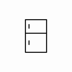 refrigerator cooler icon sign vector