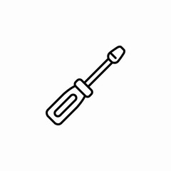 screwdriver tool icon sign vector