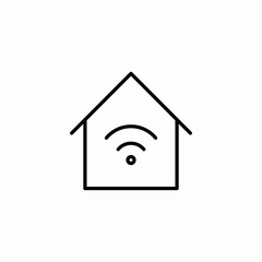smart home icon sign vector