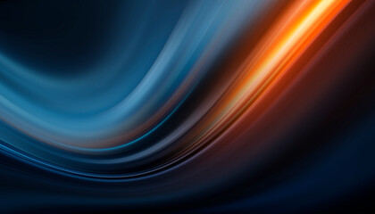 Dark abstract background with neon light, blurred lines