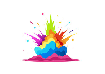 abstract colorful splashes