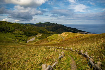 Momoiwa Hiking Trail, Rebun Island, Hokkaido, Japan