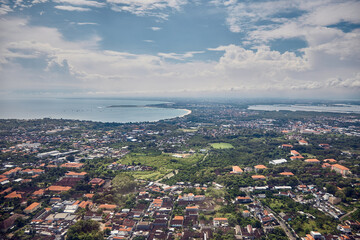 aerial view of the city