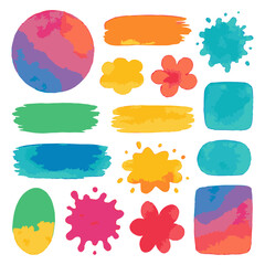 Handcrafted Watercolor Elements Set