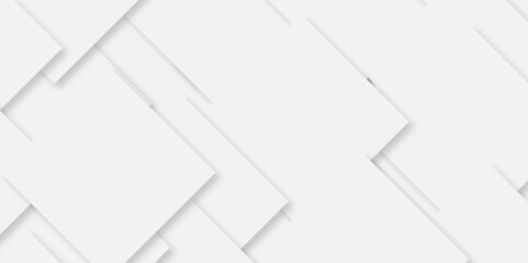 Modern Abstract white background design with layers of textured white transparent material, Minimal geometric white light background triangle gray technology vector. Abstract graphic Banner design.	