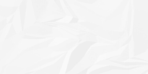 White crumpled paper Blank white crumpled and creased paper poster.	