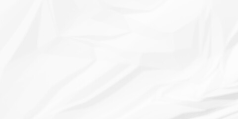 White crumpled paper Blank white crumpled and creased paper poster.	