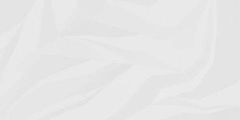 White crumpled paper Blank white crumpled and creased paper poster.	