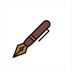 vector illustration of a pen
