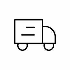 delivery truck transport icon vector sign