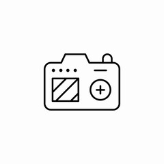 camera back view icon sign vector