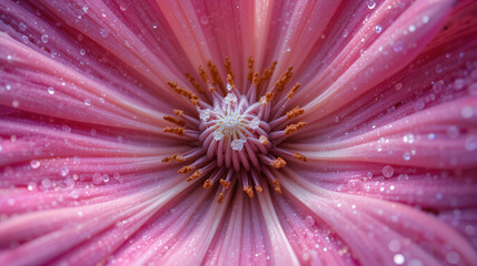 Obraz premium Flower petal cell visualization through microscopy