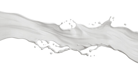 white milk splash