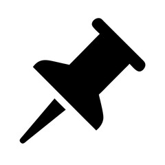 push pin thumbtack icon design