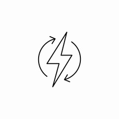 power cycle icon sign vector