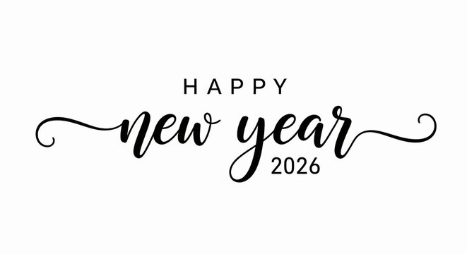 happy new year 2026 calligraphy new year
