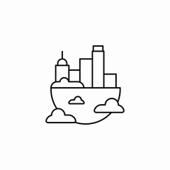 urban city icon sign vector