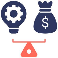 Break Even Point Icon